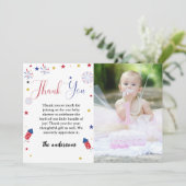 carte de remerciements Baby shower 4 juillet (Debout devant)