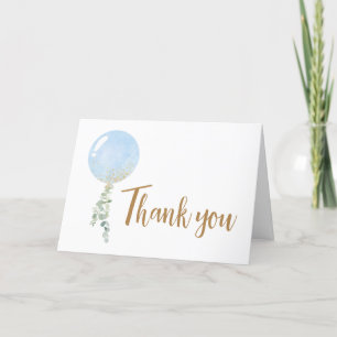 Carte De Remerciements Baby shower à bulle Oh Boy