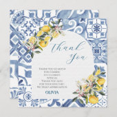 Carte De Remerciements Baby shower à thème Citrus (Devant / Derrière)