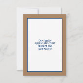 Carte De Remerciements Baby shower À Thème De Baseball (Dos)