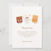Carte De Remerciements Baby shower agréable Whimsical S'more (Devant)