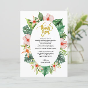 Carte de remerciements baby shower   Amis Safari m