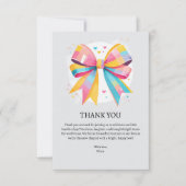 Carte De Remerciements Baby shower arc-en-ciel (Devant)