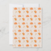 Carte De Remerciements Baby shower Automne Petit Citrouille (Dos)