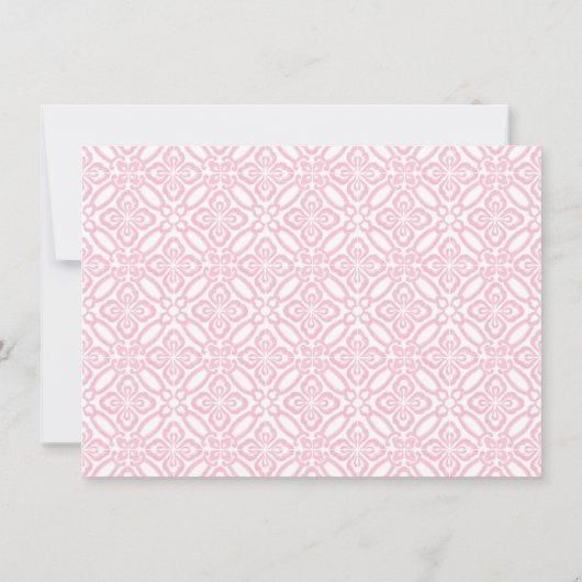 Carte De Remerciements Baby Shower aux Citrons Ondulés Roses Modernes (Dos)