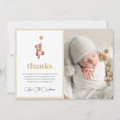 Carte de remerciements baby shower Avec Photo (Devant)