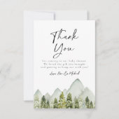 Carte de remerciements Baby shower aventure (Devant)