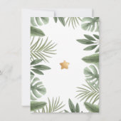 Carte de remerciements Baby shower bébé Lion Safar (Dos)