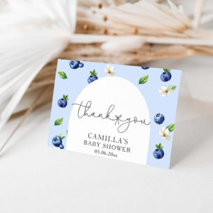 Carte De Remerciements Baby shower Berry Sweet Blueberry