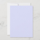 Carte De Remerciements Baby shower bleu bleuet doux (Dos)