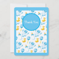 Baby shower bleu canard jaune mignon