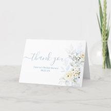 Baby Shower Bleu Floral