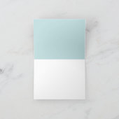 Carte de remerciements Baby shower bleu Graffiti (Intérieur)