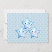 Carte De Remerciements Baby shower Blue Elephant & Balloon (Dos)