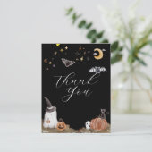 Carte De Remerciements Baby Shower Bohème pour Halloween (Debout devant)