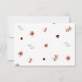 Carte de remerciements Baby shower Boho Automne (Dos)