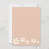 Carte De Remerciements Baby shower Boho Daisy (Dos)