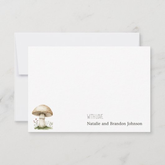 Carte De Remerciements Baby shower Boho Woodland Animaux (Dos)