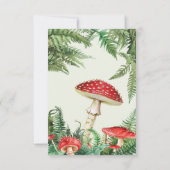 Carte De Remerciements Baby shower botanique de l'ours mou (Dos)