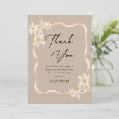 Carte De Remerciements Baby shower Brown de marais (Debout devant)