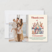 Carte De Remerciements Baby Shower Carnaval à l'aquarelle (Devant)