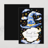 Carte De Remerciements Baby shower Casquette de l'Assistant Boho (Devant / Derrière)