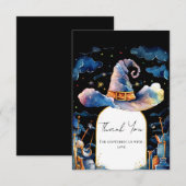 Carte De Remerciements Baby shower Casquette de l'Assistant simple modifi (Devant / Derrière)