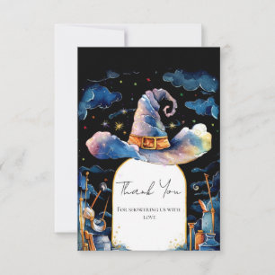 Carte De Remerciements Baby shower Casquette de l'Assistant simple modifi