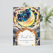 Carte De Remerciements Baby shower céleste enchanté (Debout devant)