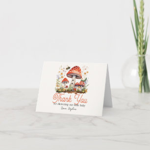 Carte De Remerciements Baby Shower Champignon Petit Rigolo