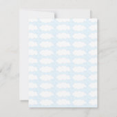 Carte de remerciements baby shower, Château rose/b (Dos)