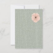 Carte De Remerciements Baby Shower Chic Désert (Dos)