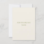 Carte de remerciements Baby shower citron (Dos)