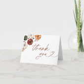 Carte de remerciements Baby shower citrouille, Boh (Devant)