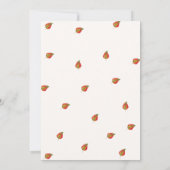 Carte de remerciements baby shower citrouille d'au (Dos)