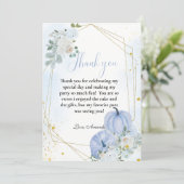 Carte de remerciements Baby shower Citrouille de c (Debout devant)