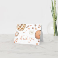 Baby shower Citrouille Little Cutie Pie Fall