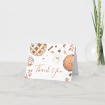 Baby shower Citrouille Little Cutie Pie Fall