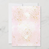 Carte de remerciements Baby shower Citrouille rose (Dos)