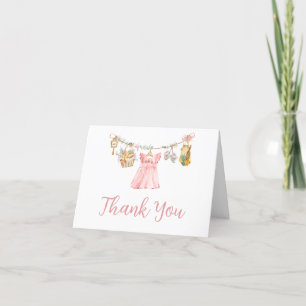 Carte De Remerciements Baby shower Cultivé localement