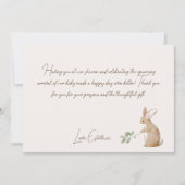 Carte De Remerciements Baby shower d'amis de la forêt (Devant)