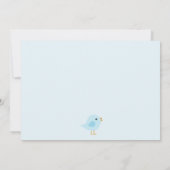 Carte de remerciements Baby shower d'amour éléphan (Dos)