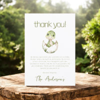 Baby shower d'aquarelle Cute Dinosaur