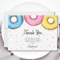Baby shower d'aquarelle Donuts