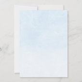 Carte De Remerciements Baby shower d'aquarelle Elephant Boy Balloons (Dos)