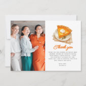 Carte De Remerciements Baby shower d'aquarelle rustique Little Cutie Pie (Devant)