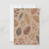 Carte De Remerciements Baby shower d'automne Citrouille doux (Dos)