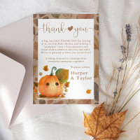Baby shower d'automne Citrouille doux