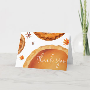 Carte De Remerciements Baby shower d'automne de Little Cutie Pie