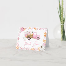 Baby shower d'automne de petit Citrouille Pink Tru